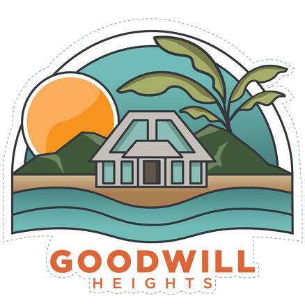 Set dressing for creating the logo venue of a resort as the location of the film.